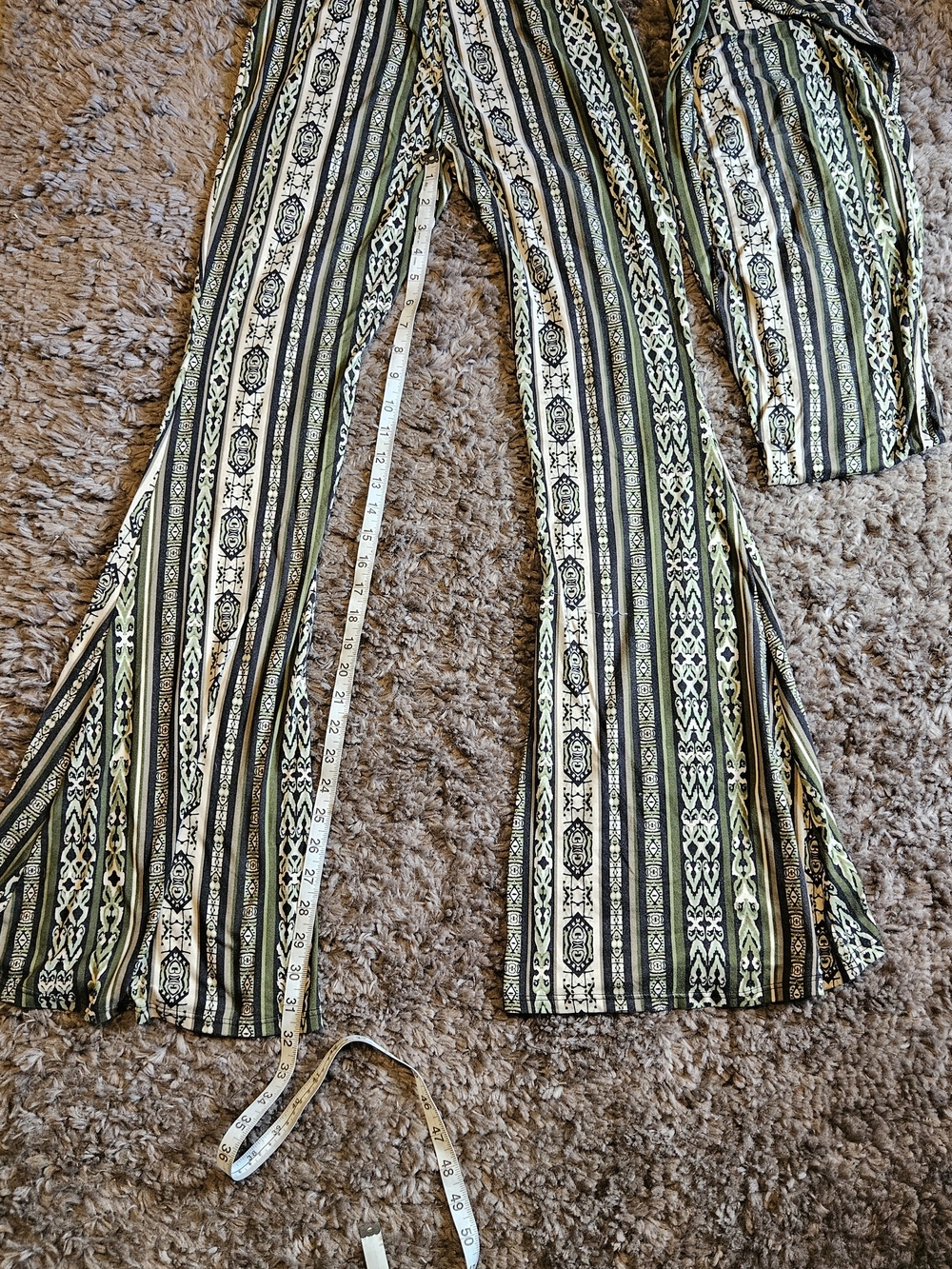 ShopMyTrend Women's High Waist Wide Leg Long Palazzo Bell Bottoms Medium 2 Pairs